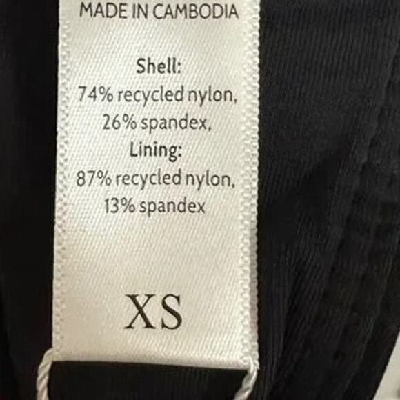 NWT Andie The Sicily Top Underwire Hook Closure Removable Cups XS Black #3690 - Picture 9 of 15